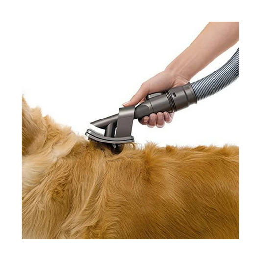 Pet Brush Hair Vacuum Attachment with Extension Hose and Trigger Lock